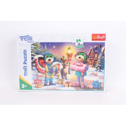 PUZZLE MAXI 24 Rodzina Treflików Zimowy czas 14360