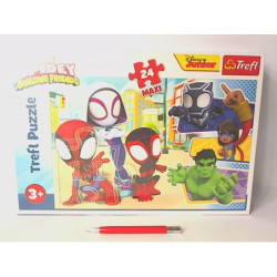 PUZZLE MAXI 24 Spiday i przyjaciele 14348