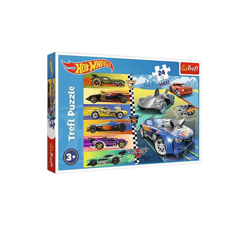 PUZZLE MAXI 24 Szybkie Hot Wheels 14362