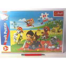PUZZLE MAXI 24 Zabawa na kocu Psi Patrol 14346