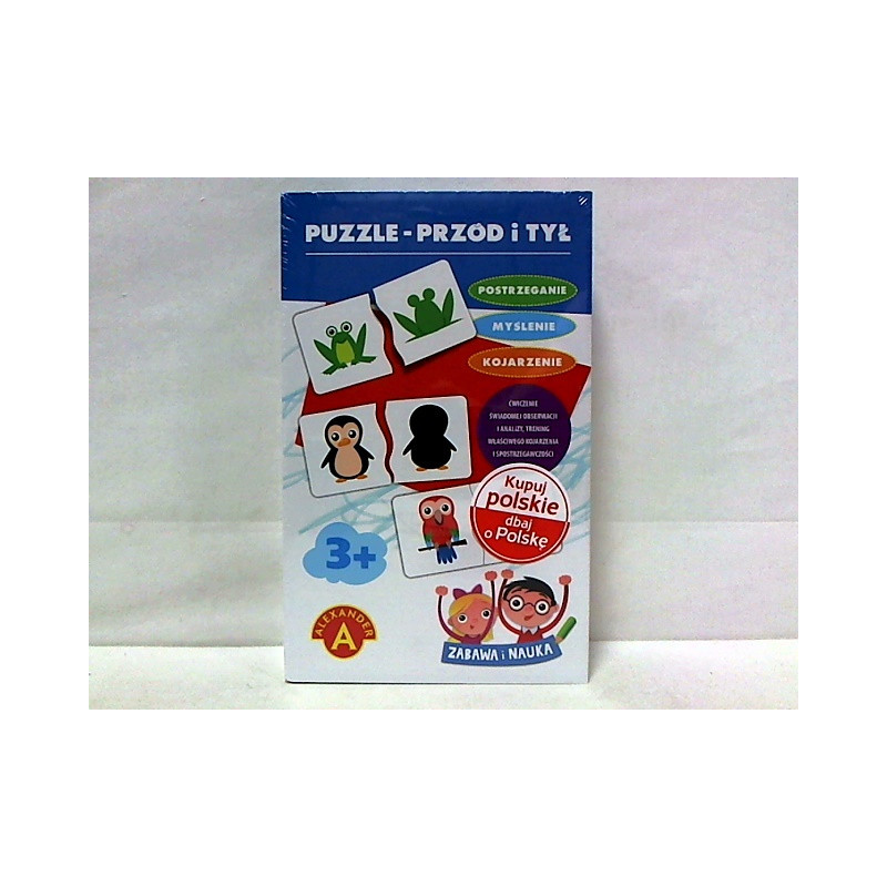 Puzzle przód i tył -zabawa i nauka 18424