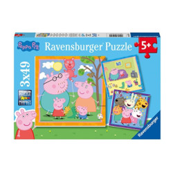 RAV puzzle 3X49 Peppa Pig 05579