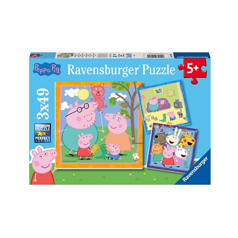 RAV puzzle 3X49 Peppa Pig 05579