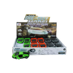 Samochód sportowy metal 12/opak 1332468 24685