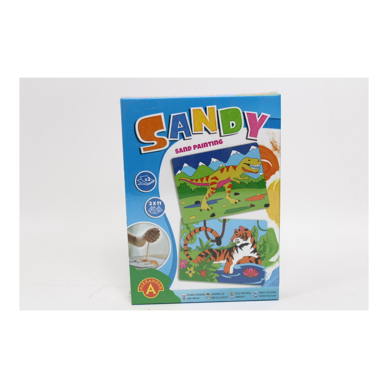 Sandy-Piaskowe malowanki Tygrys, T-Rex 25507