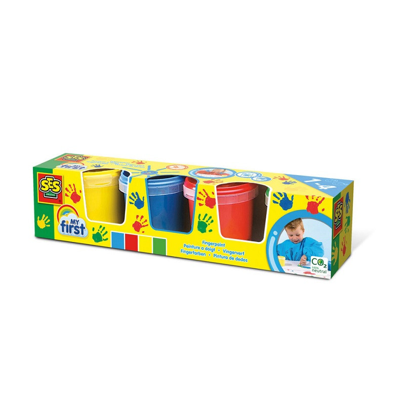 SES Farby do malowania palcami 4kol 14413 44135