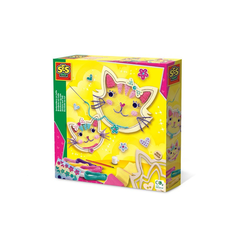 SES Haft na tiulu kotki zestaw 14135 41356