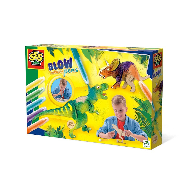 SES Kolorow.przez dmuchanie Dinozaury 14284 42841