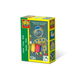 SES Kreda niepyląca kolorowa 12szt 00201 02015