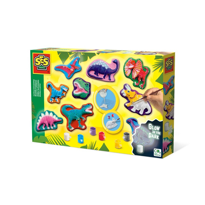 SES Odlewy gipsowe z farbami dinozaury 01292 12922