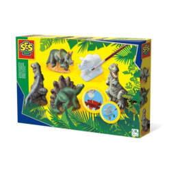 SES Odlewy gipsowe z farbami dinozaury 01406 14063