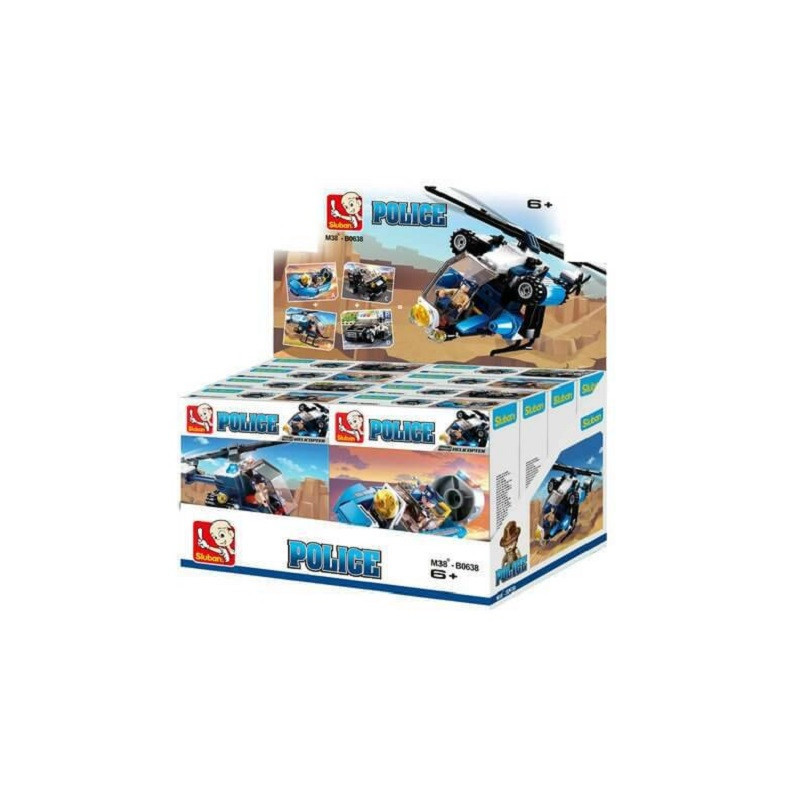 SLUBAN klocki Policja 8szt/disp G123545 14478