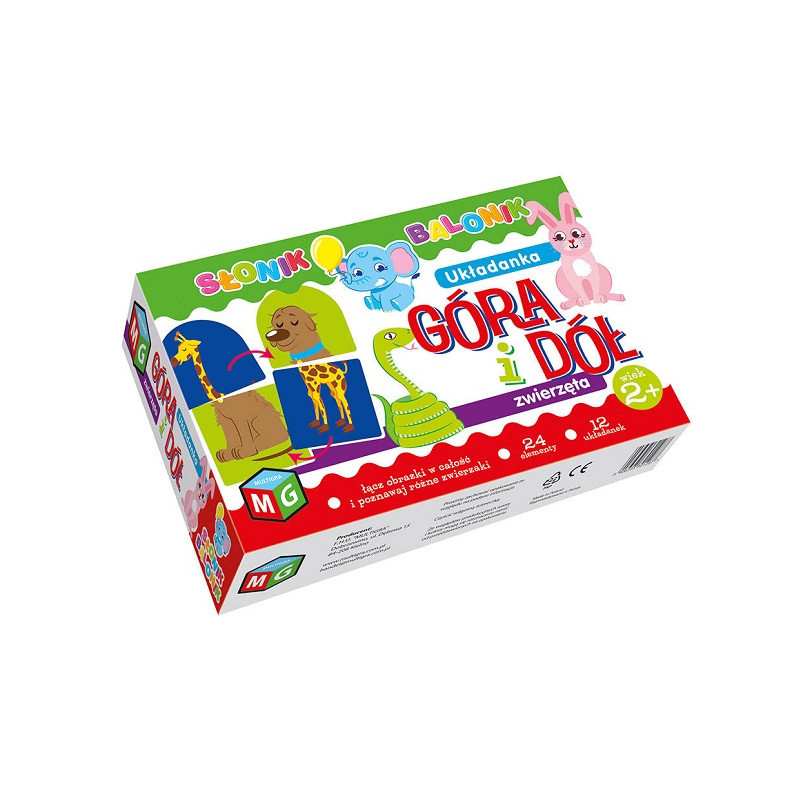 Słonik Balonik Góra i dół Zwierzęta 01454