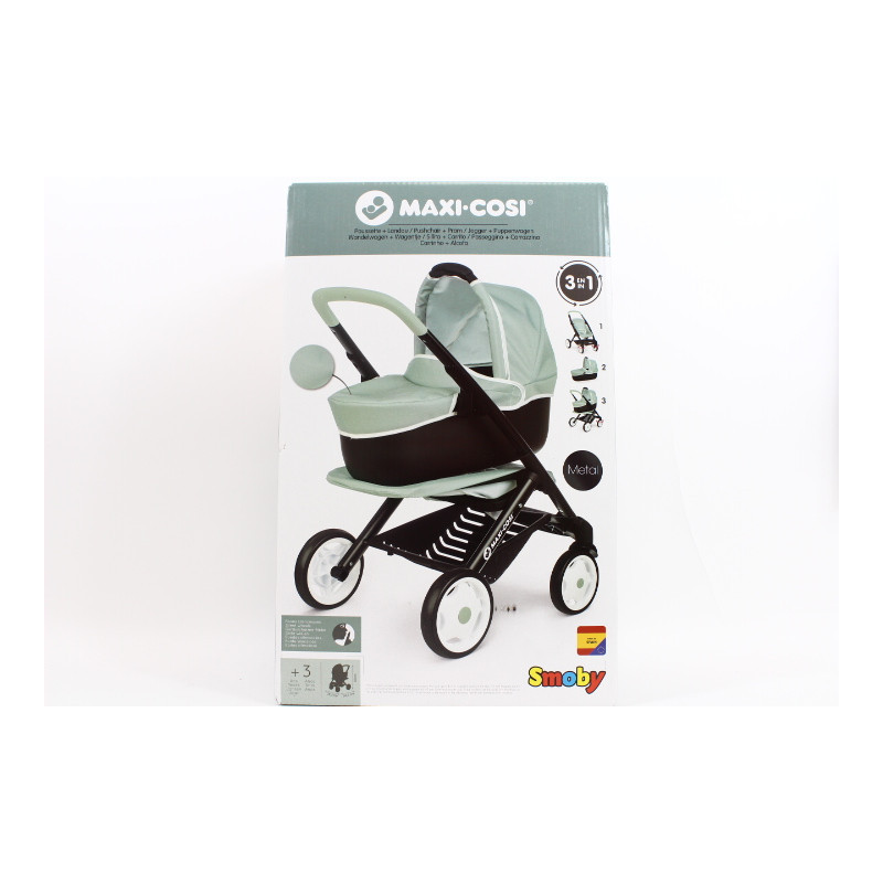 SMOBY Maxi Cosi wózek 3w1 zielony 253120