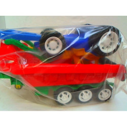 Spychacz z przyczepą+rączka 70198