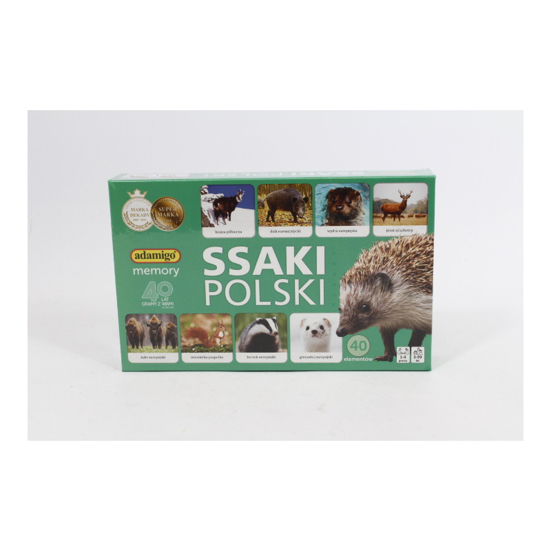 Ssaki Polski Gra memory Adamigo 07752