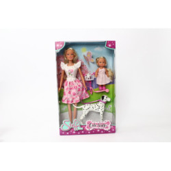 Steffi i Evi na spacerze z psem 573-3605