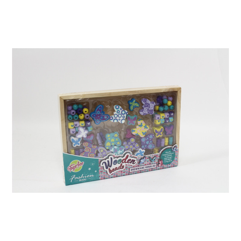 STNUX Koraliki drewniane duże Motyle STN7311 97311