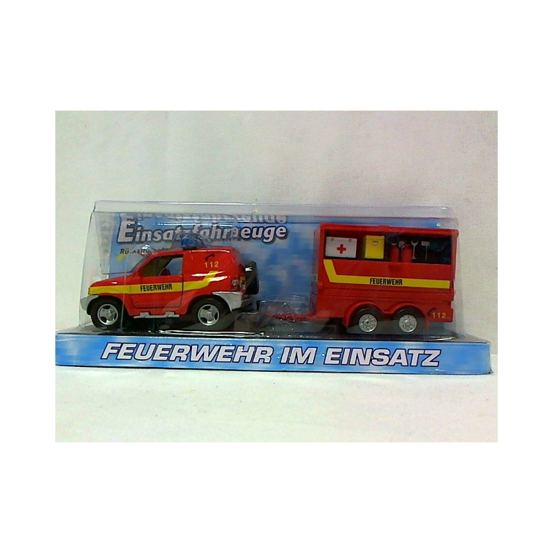 Straż pożarna 13cm z przyczepą 521565 96007