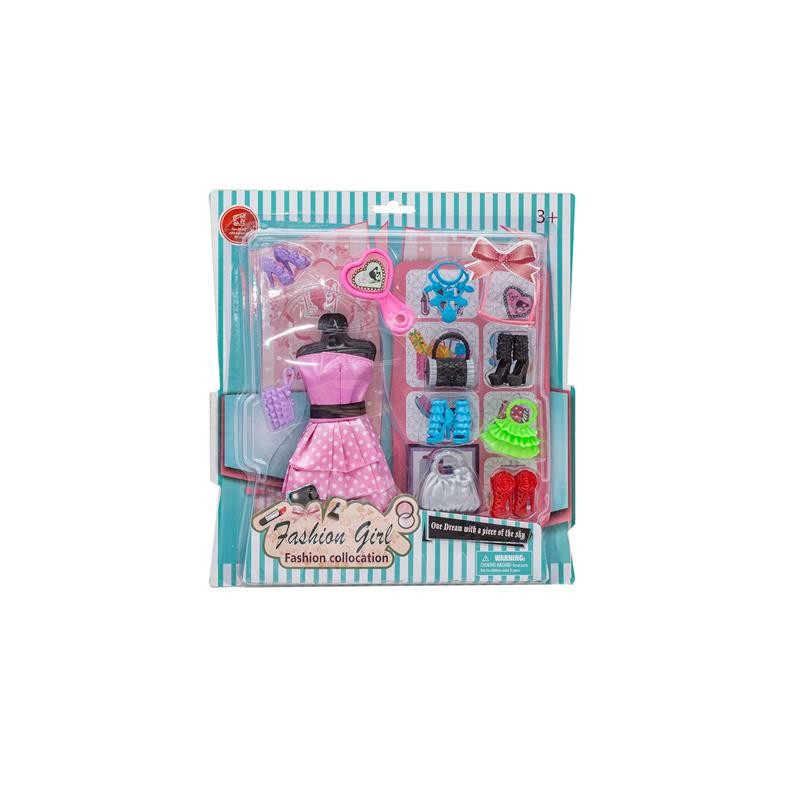 Sukienka z akcesoriami dla lalek 10851