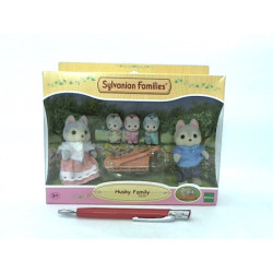 SYLVANIAN Rodzina piesków Huskty 05636 56363