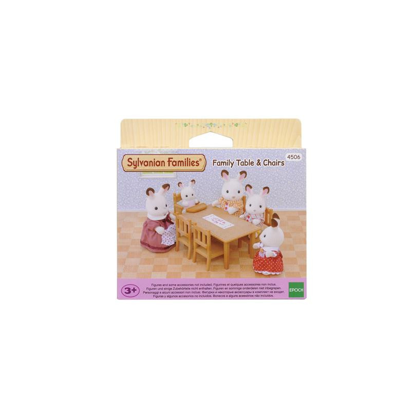 SYLVANIAN Zestaw do jadalni stół i krzesła 04506