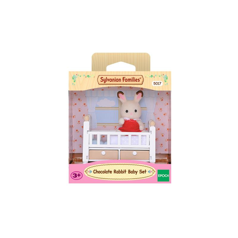 SYLVANIAN zestaw dziecko królik+łóżeczko 05017