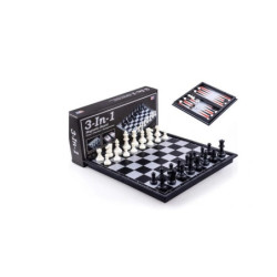 Szachy 3w1 magnet.klasyczne 25x25cm WKGRA-6 17899