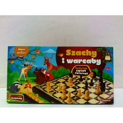 Szachy i warcaby bajeczne 25cm 30308