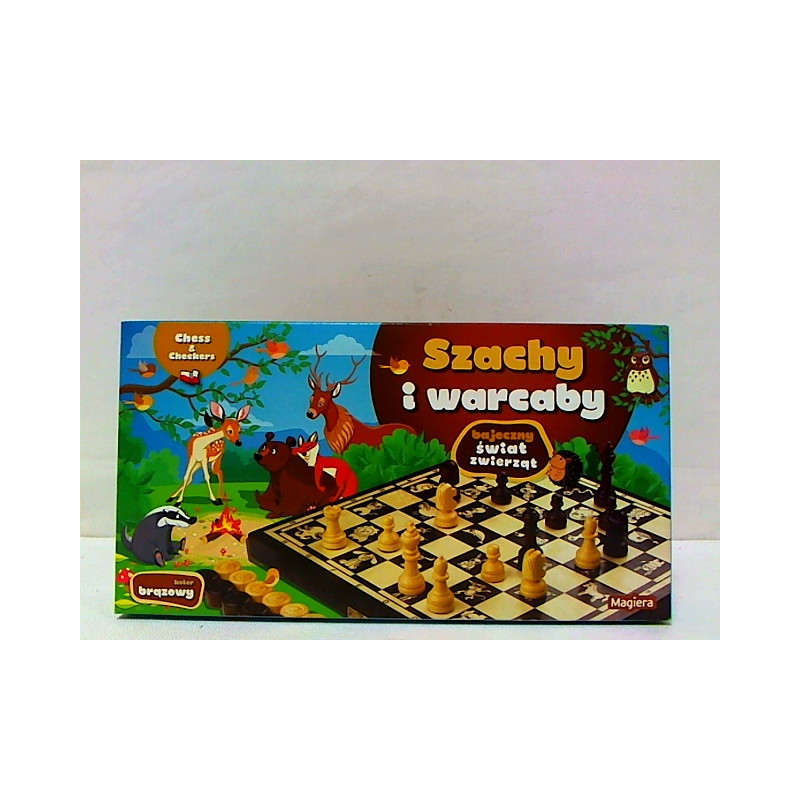 Szachy i warcaby bajeczne 25cm 30308