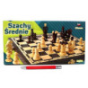 Szachy średnie drewniane 31cm 30025