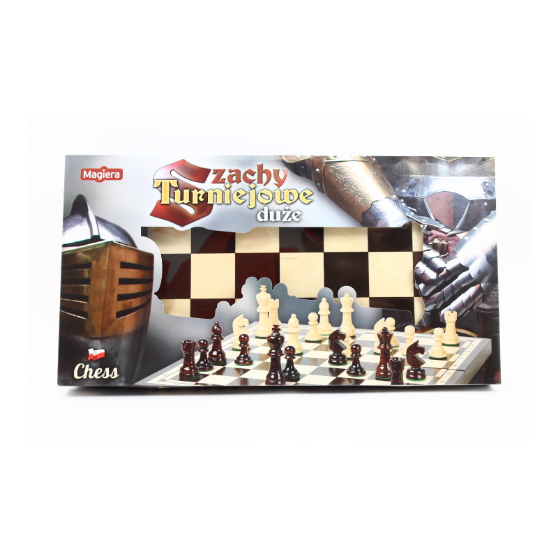 Szachy turniejowe duże 44cm 30049
