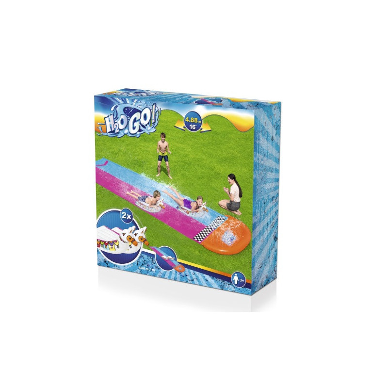 Ślizgawka wodna podwójna+2xdmuch.lama B52320 68897