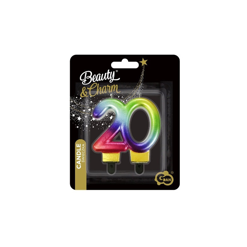 Świeczka B_C Cyferka20 Galaxy 7,5cm SF-S20G 50537