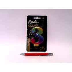 Świeczka B_C Cyferka3 Galaxy 8cm PF-SCG3 15192