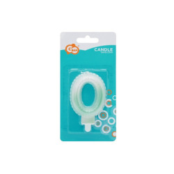 Świeczka Cyfra0 ombre perła bia-ziel SF-PBZ0 74960
