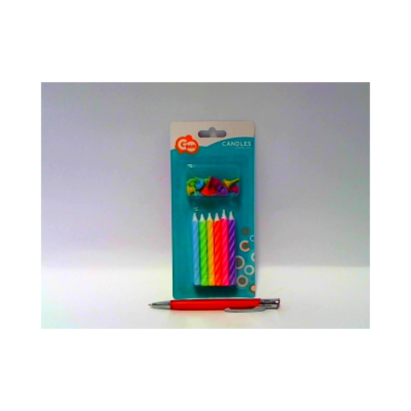 Świeczki urodz.12/12 Spiralny wzór PF-SUS12 93482