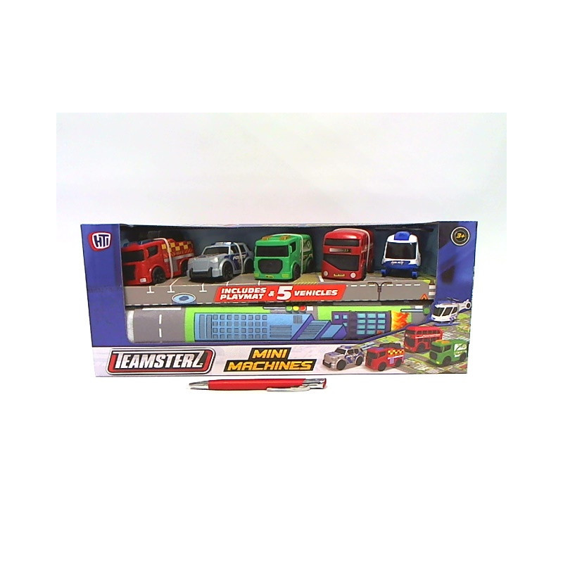 TEAMSTERZ autka 5szt+mata do zabawy 1417261 26114