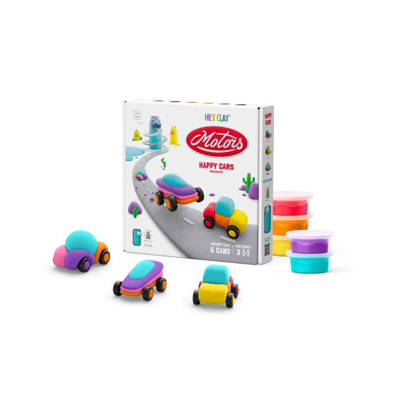 TMT HeyClay Masa plast.Wesołe auta HCL60902 04437