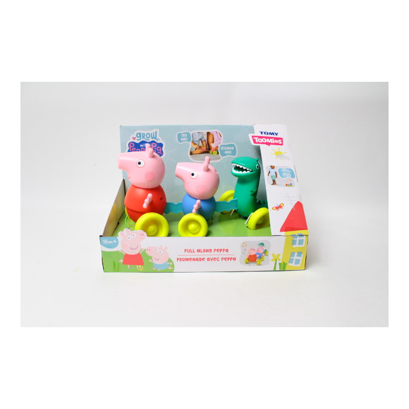 TOMY Świnka Peppa rodzinka do ciągnięcia E73527 /3