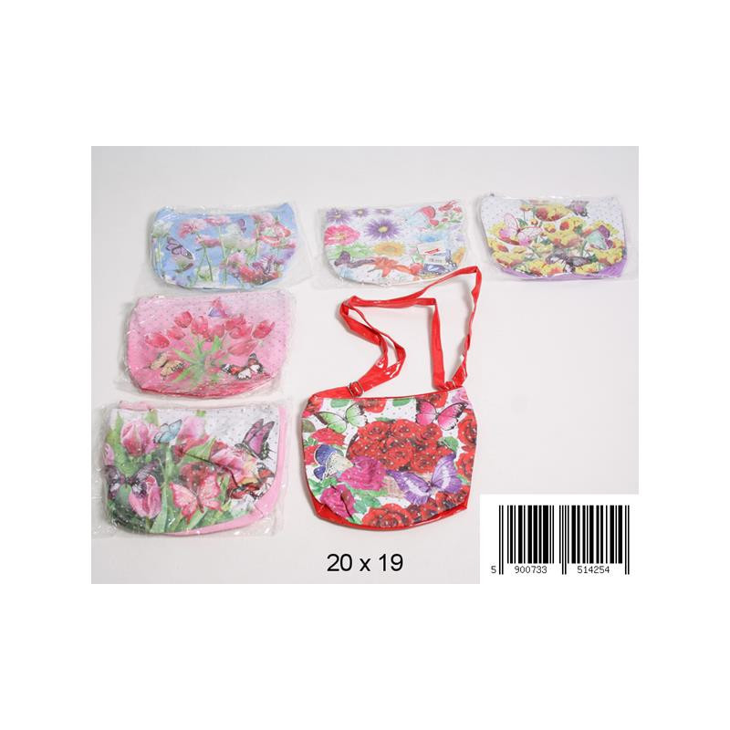 Torebka z kwiatkami/motylkami 0887E 14254