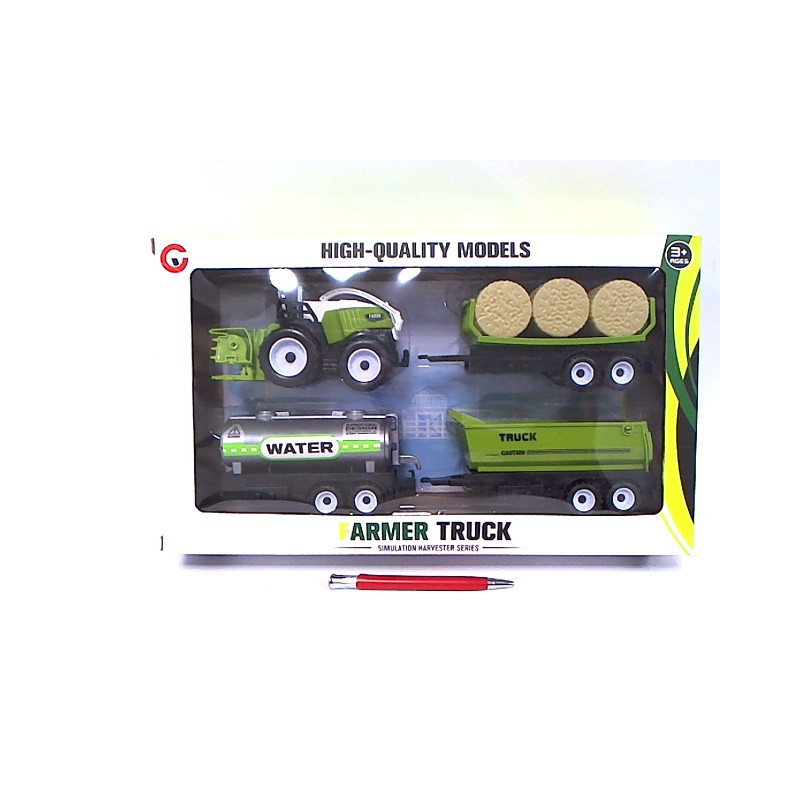 Traktor z przyczepami zestaw 9972-60B 03910