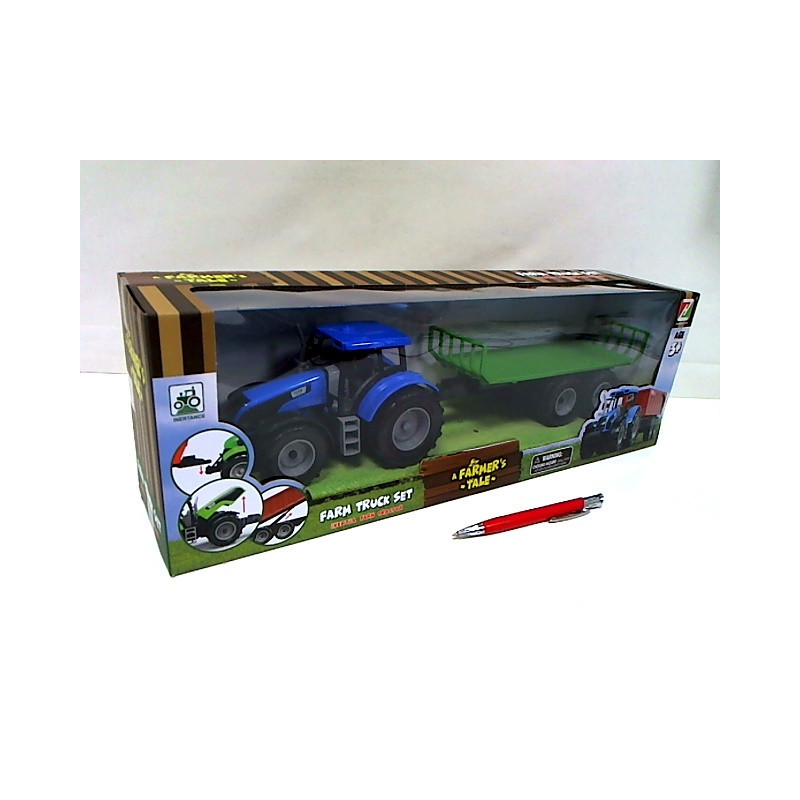 Traktor z przyczepą do balotów 15085