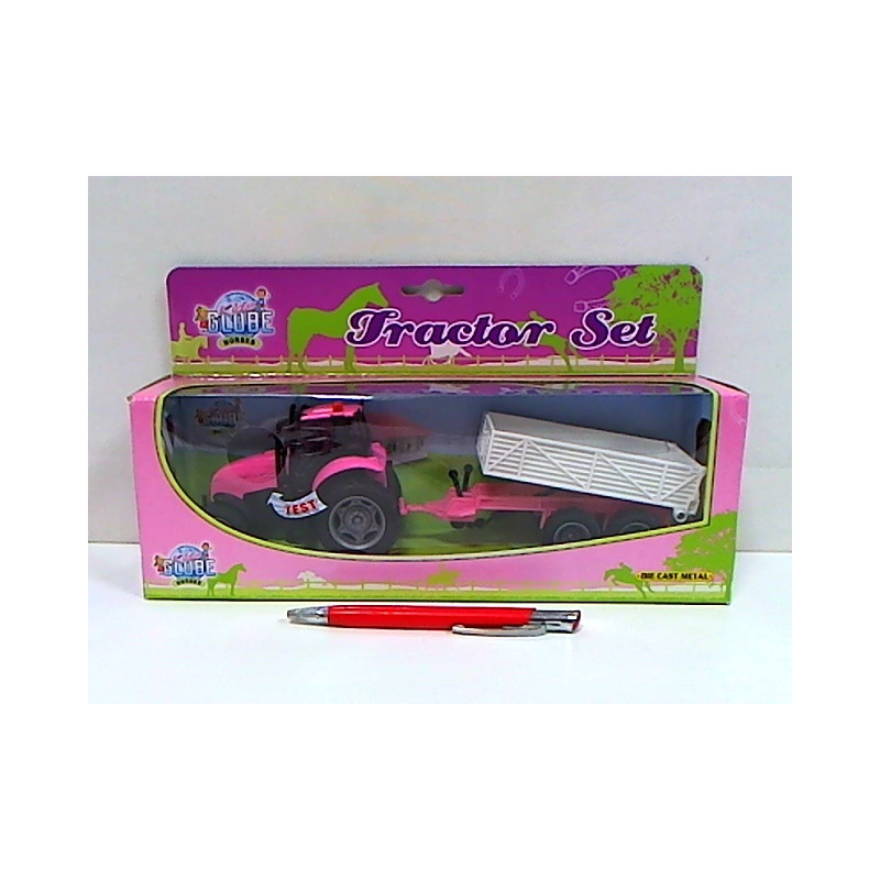 Traktor z przyczepą św/dźw metal róż 510241 79417