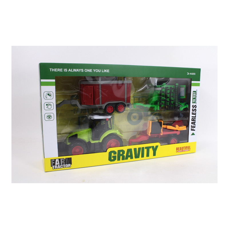 Traktor zestaw z 3 maszynami 666-184A 08922