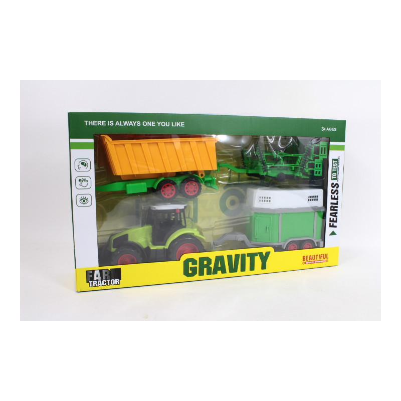 Traktor zestaw z 3 maszynami 666-184B 08915