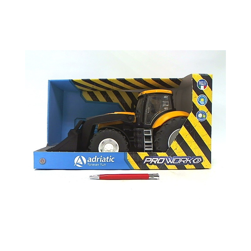 Traktor żółty z łyżką w pudełku 1191 19100