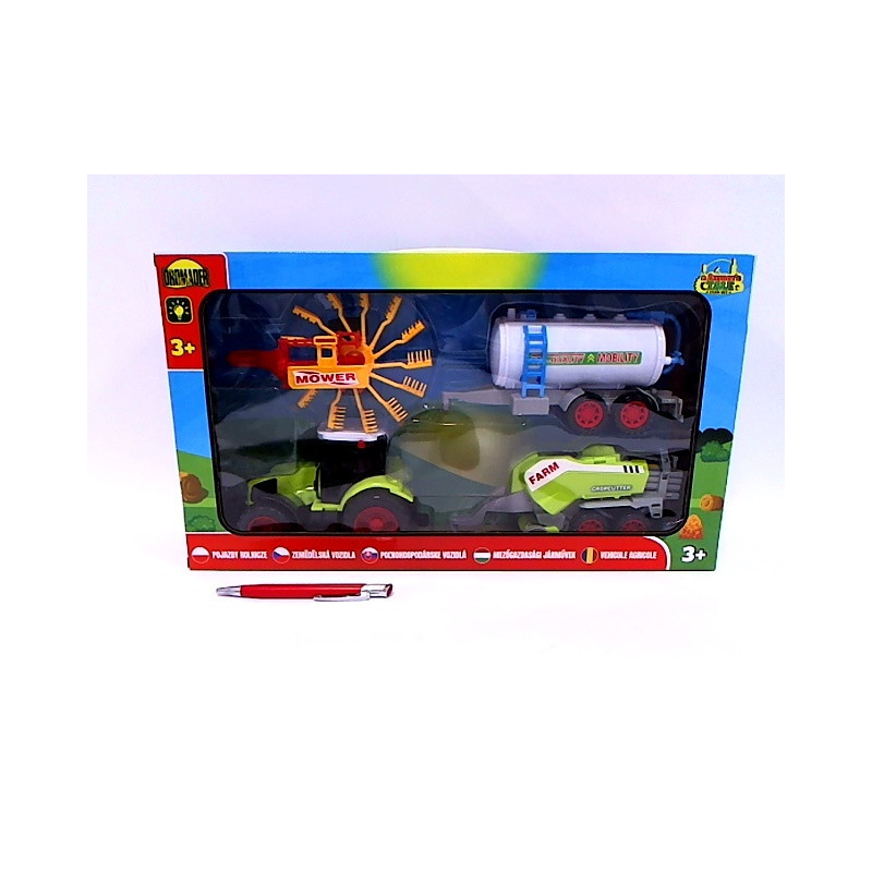 Traktor+maszyny rolnicze w pudełku 02519 25191