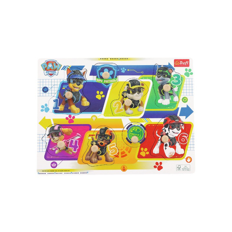 TREFL Zabawka drewn.Puzzle medium PsiPatrol 61630