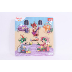 TREFL Zabawka drewn.Puzzle mini Bobaski i... 61621